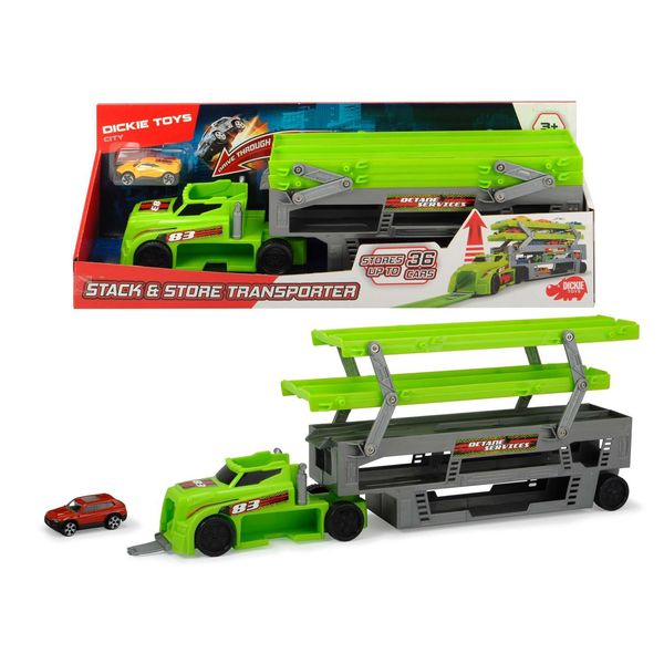 Dickie Toys City Mega Truck Trasportatore Di Auto Giocattolo Spazio Per 36 Modelli 1:64-image
