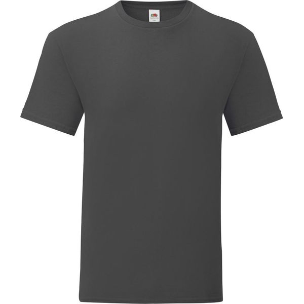 Maglietta Fruit Of The Loom Herren Iconic PC3389 (S) (Helles Graphit)-image