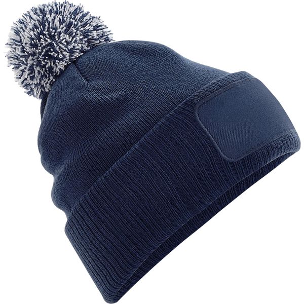 Beechfield Cappello Unisex Snowstar, Stampabile BC4138 (Taglia Unica) (Blu Navy/Grigio Chiaro)-image