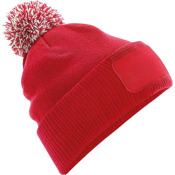 Cappello Beechfield Unisex Snowstar, Stampabile BC4138 (Taglia Unica) (Rosso/Bianco Naturale)-image