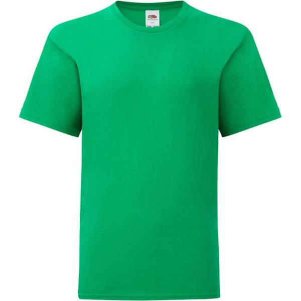 Maglietta Fruit Of The Loom Jungen Iconic PC3388 (116) (KellygrüN)-image