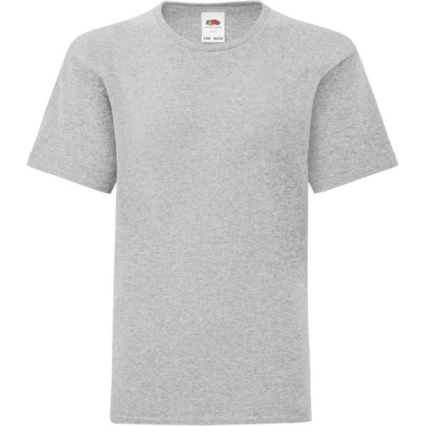 Maglietta Fruit Of The Loom Jungen Iconic PC3388 (128) (Grau)-image