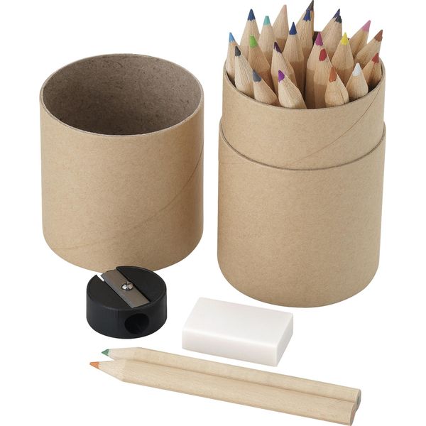 Set Di Matite Colorate Bullet Con 26 Matite (2 Pezzi/Confezione) PF2405 (10,5 X 6,5 Cm) (Legno)-image