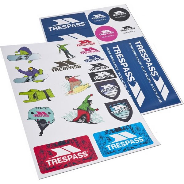 Set Di Adesivi Fustellati Trespass TP554 (Taglia Unica) (Colorati)-image