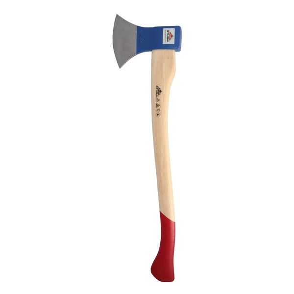 Stubai Ascia Per La Pulizia Dei Rami In Nirolook Con Protezione Del Manico In Ottone | 1200 G Di Peso Della Testa | Ascia In Acciaio Con Manico In Legno, Piccola Ascia Per Lavori Forestali, Ascia Per Spaccare, Ascia Multiuso, Ascia Per Il Tempo Libero-image