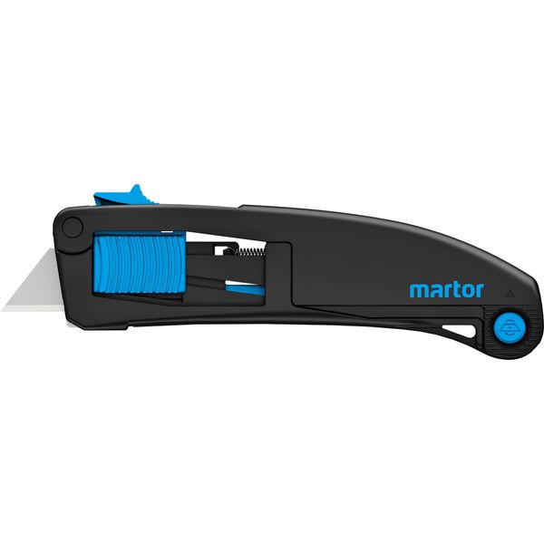 Martor Coltello Di Sicurezza Con Rientro Lama, Secupro Maxisafe, Cutter Professionale, Leggero, In Plastica, Per Destrorsi E Mancini, Logistica, Gs-image