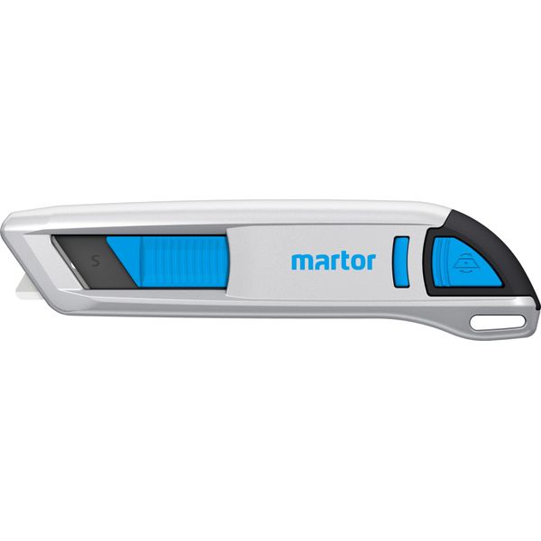 Martor Coltello Di Sicurezza Con Rientro Lama, Secunorm 500, Cutter Professionale, Alluminio, Per Destrorsi E Mancini, Gs-image