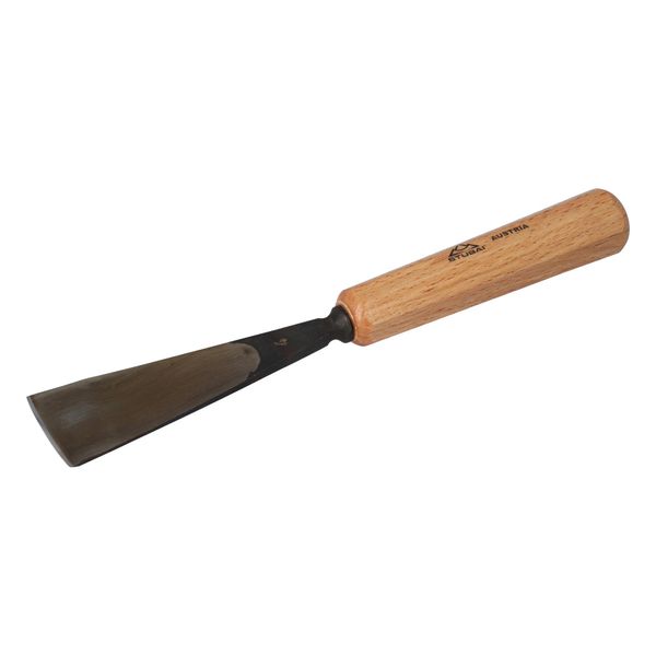 Scalpello Stubai Serie 52 - Forma 4 | Scalpello Piatto Dritto - 40 Mm, Con Manico In Legno, Per Preforare, Per Lavori Di Battuta, Sgrossatura, Rosette, Per Lavorare Il Legno-image