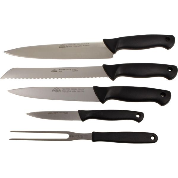 Stubai Set Di Coltelli 5 Pezzi N. 752905 Lady-Line Coltello Da Cucina Coltello Da Chef In Acciaio Inox-image