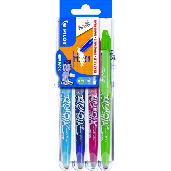 Pilot 573463 Pilot Rollerball Frixion Ball 07 Set2Go, Confezione Da 4 Pezzi Fun-image