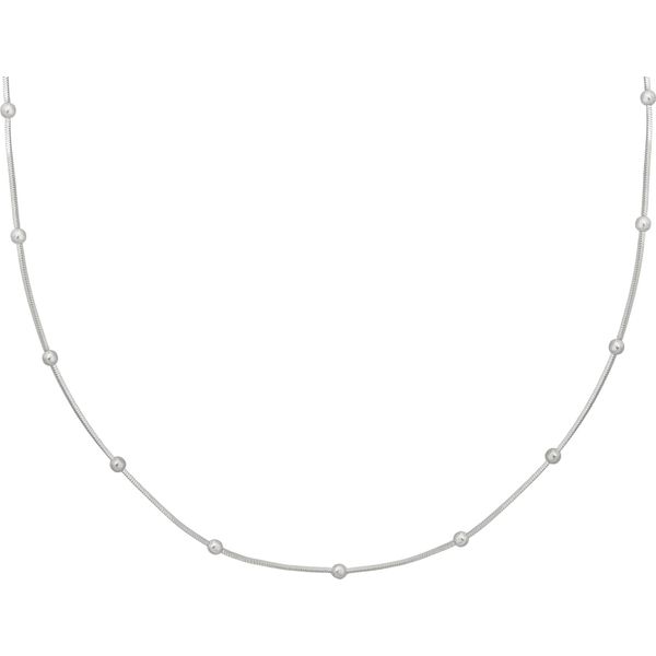 Cai Collana In Argento Sterling 925/- 38+5 Cm Bianco Senza Pietra 360252596-43-image
