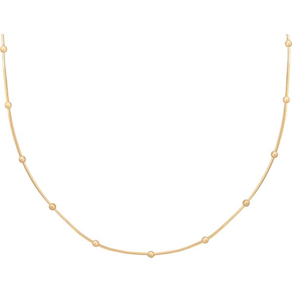 Cai Collana In Argento Sterling 925/- 38+5 Cm Giallo Senza Pietra 360252596-43-1-image