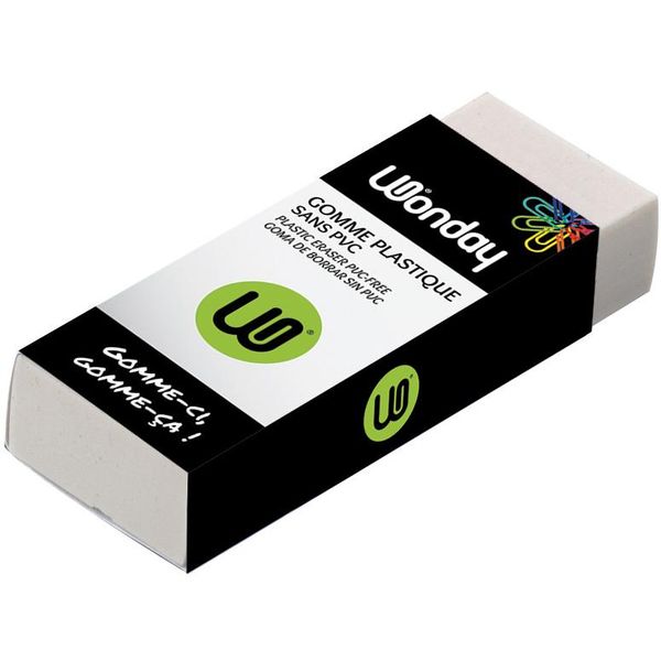 Wonday FCR300063 Wonday Kunststoff-Radierer, (B)60 X (T)21 X (H)11 Mm-image