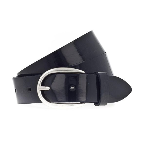 Vanzetti Pelle Cintura The Power Of Patent Leather 30Mm Lackleather Belt W90 Nightblue-image