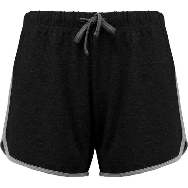 Proact Pantaloncini Sportivi Da Donna Hotpants Pantaloncini Sportivi Leggings Pantaloncini Da Ciclismo, Taglia:Xs, Colore:Nero/Grigio Heather-image