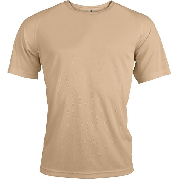 Proact T-Shirt Sportiva Uomo Manica Corta Collo Tondo Slim Fit Basic, Taglia:Xl, Colore:Sabbia-image