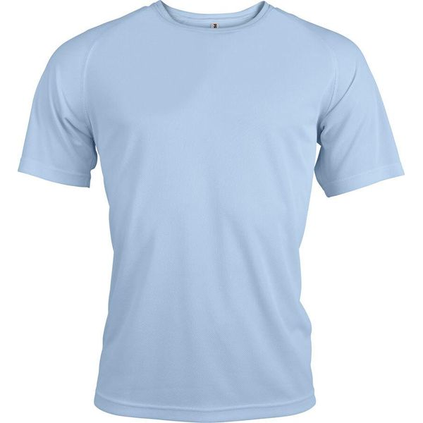Proact Maglietta Sportiva Uomo Manica Corta Collo Rotondo Slim Fit Basic, Taglia:L, Colore:Sky Blue-image