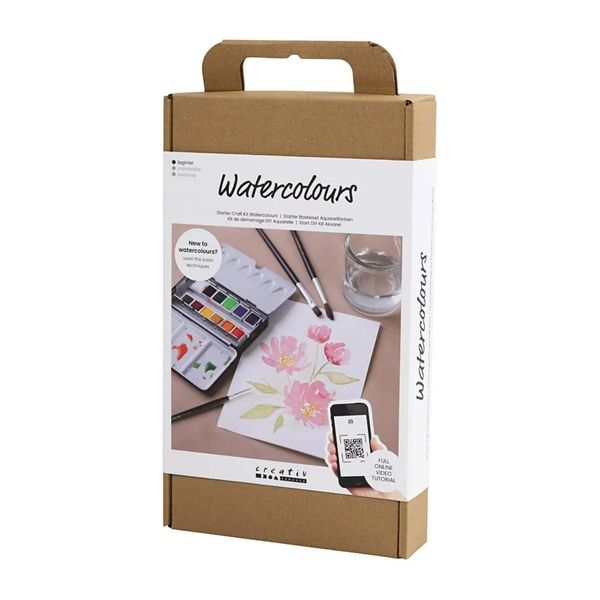Set Di Acquerelli Per L'artigianato, Set Creativo Con Materiale E Istruzioni-image