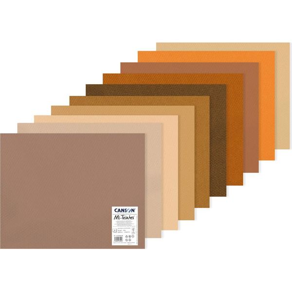 CANSONC31032S138 Carta Da Disegno Canson Mi-Teintes, 500 X 650 Mm, Assortita-image