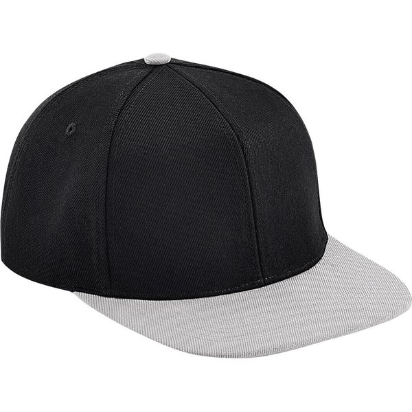 Beechfield - Cappello Da Baseball Unisex, Bicolore BC4722 (Taglia Unica) (Nero/Grigio)-image
