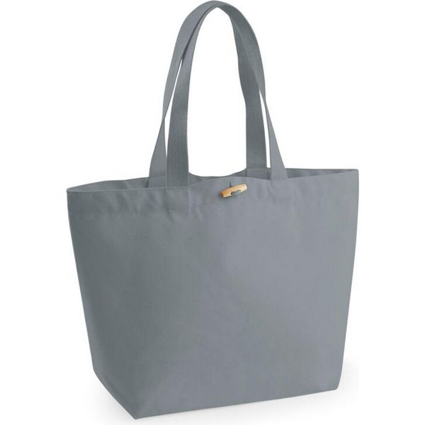 Westford Mill - Borsa Della Spesa "Marina"", Cotone Organico BC4870 (Taglia Unica) (Grigio)"-image