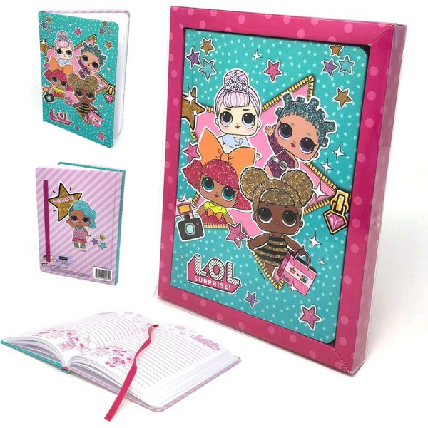 Lol Surprise - Quaderno 639 (Taglia Unica) (Verde Menta/Rosa)-image