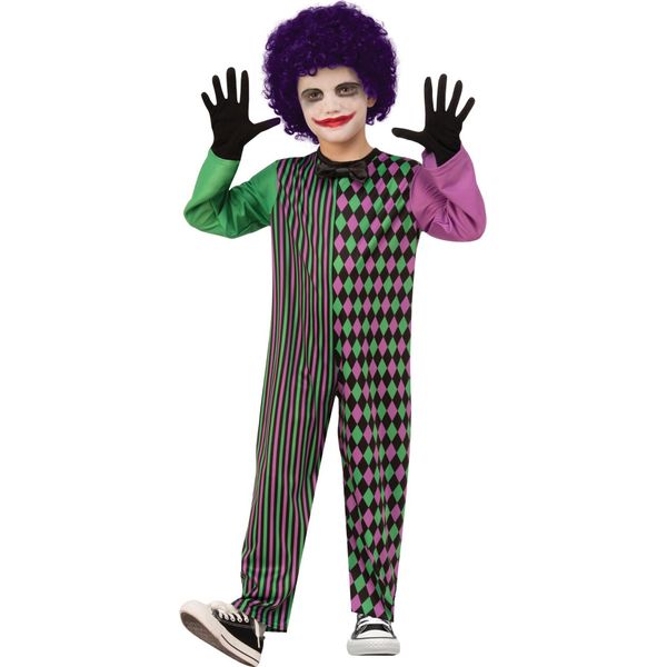 Bristol Novelty - Costume Da Ragazzo BN2773 (S) (Viola/Verde)-image