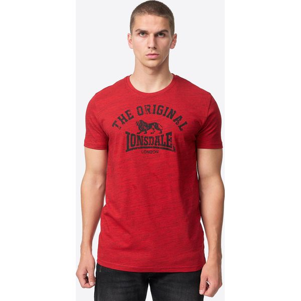 Maglietta Uomo Regular Fit Original Marl Rosso/Nero Xxl Lonsdale-image