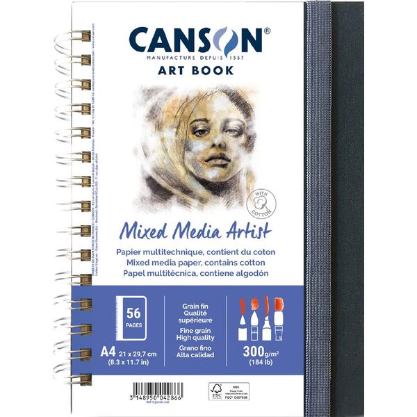 Canson C31200L007 Canson Sketchbook Art Book Mixed Media Artist, Din A4-image