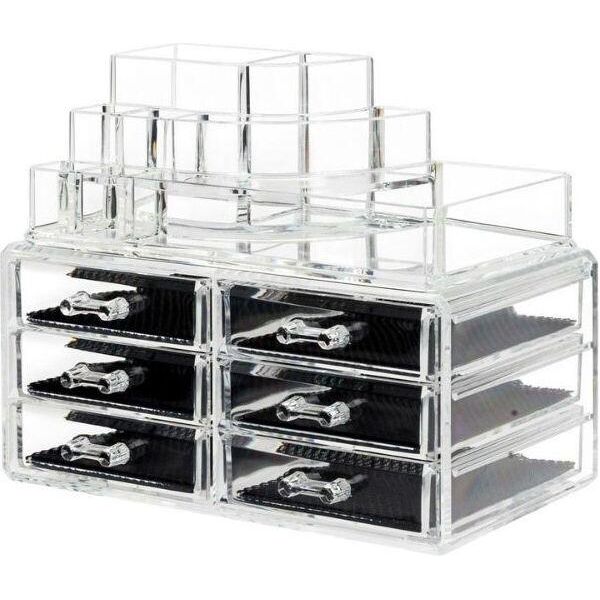 Uniq Organizzatore Per Il Trucco Con 6 Cassetti - Trasparente - SF-1158 (U340)-image
