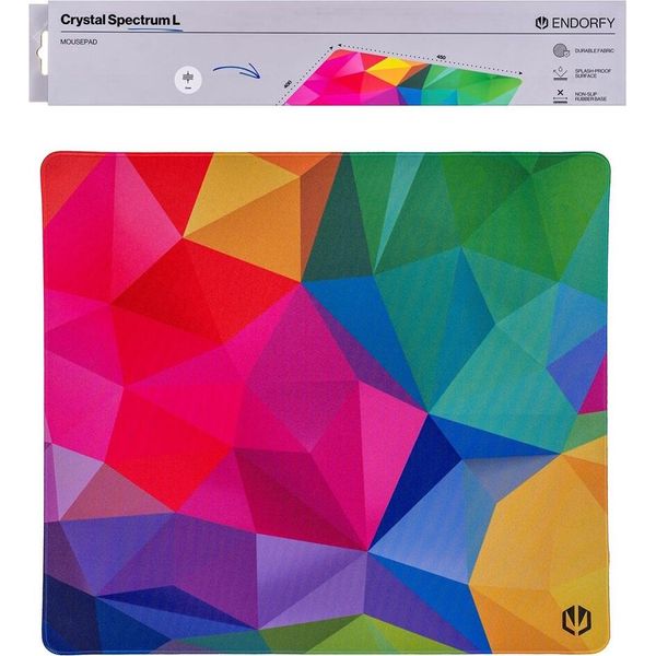 Endorfy Crystal Spectrum L Tappetino Per Mouse Da Gioco Multicolore-image