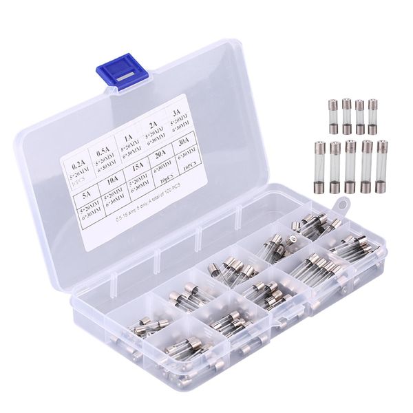 Tubo Del Fusibile, Tubo Del Fusibile Di Vetro, Kit Del Tubo Del Fusibile, Tubo Del Fusibile Di Vetro Dell'automobile, Tubo Del Fusibile Di Vetro Di 5*20Mm-image