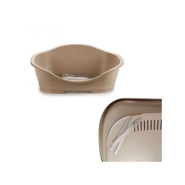 Cuccia Per Cani In Plastica Beige Stefanplast (49 X 28 X 68 Cm)-image