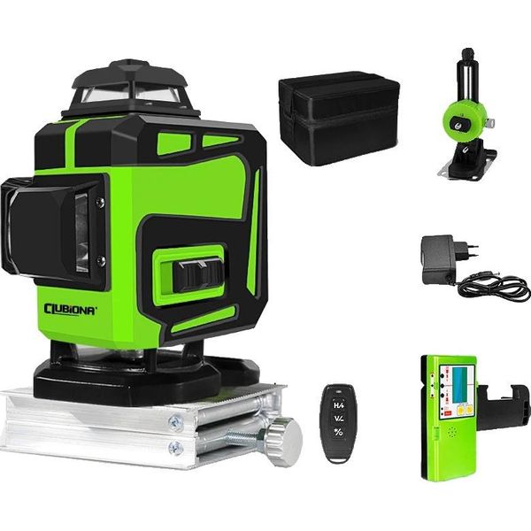 Livella Laser 4D A Raggio Verde, Alta Visibilità, Telecomando, IE16C DC11G-image