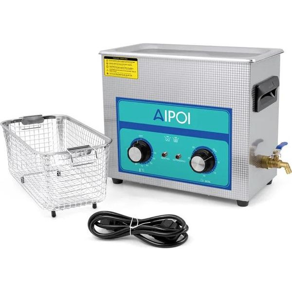 Aipoi Pulitore A Ultrasuoni, Potenza 35W, Capacità Multiple, 6,5L, Ue-image
