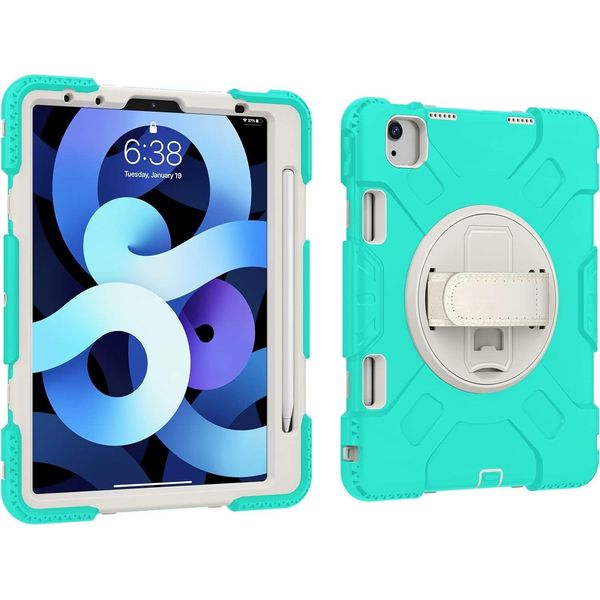Custodia Per Ipad Air 5/Air 4 10,9" Con Supporto Girevole E Supporto Per Penna Stilo Zecca"-image