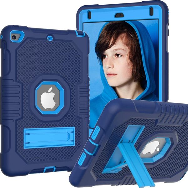 Custodia Per Ipad 6/5 9,7" Blindata Con Supporto Blu"-image