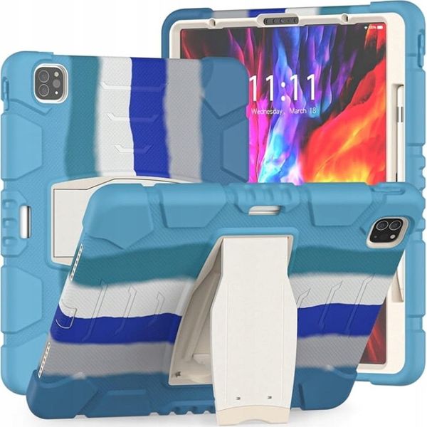 Custodia Per Ipad Air 4/5 10,9" Con Supporto E Porta Stilo Blu"-image