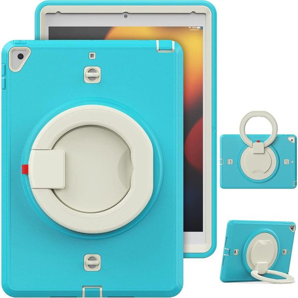 Custodia Per Ipad 8/9 10,2" Con Supporto E Tracolla Turchese"-image