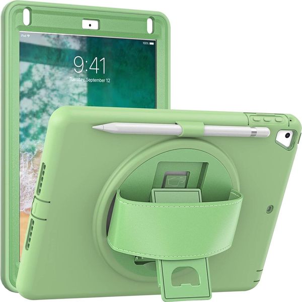 Custodia Per Ipad Mini 5/4 7,9" Con Supporto Girevole Verde"-image