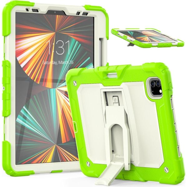 Custodia Per Ipad Pro 5/4/3 12,9" Con Supporto E Tracolla Verde"-image