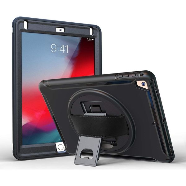 Custodia Per Ipad Air 2/Air/Pro 9,7" Blindata Con Supporto Girevole Nero"-image