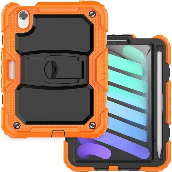 Custodia Per Ipad Mini 6 8,3" Con Supporto E Stilo Arancione"-image