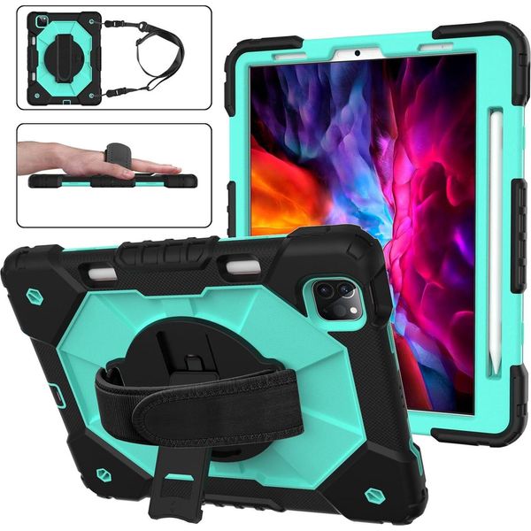 Custodia Per Ipad Air 4 10,9" Con Supporto E Tracolla Mint"-image