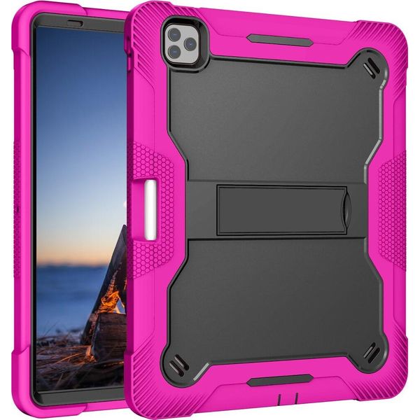 Custodia Per Ipad Pro 5/4/3 12,9" Con Supporto E Stilo Rosa"-image