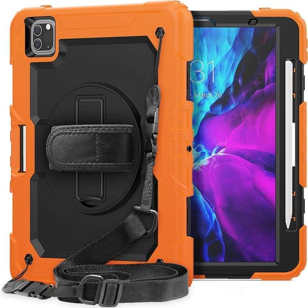 Custodia Per Ipad Air 5/Air 4/Pro 11 Con Supporto E Tracolla Arancione-image