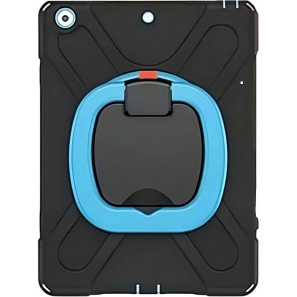Custodia Blindata Con Supporto Girevole Per Ipad 7/8/9 10,2 Pollici Nero-image