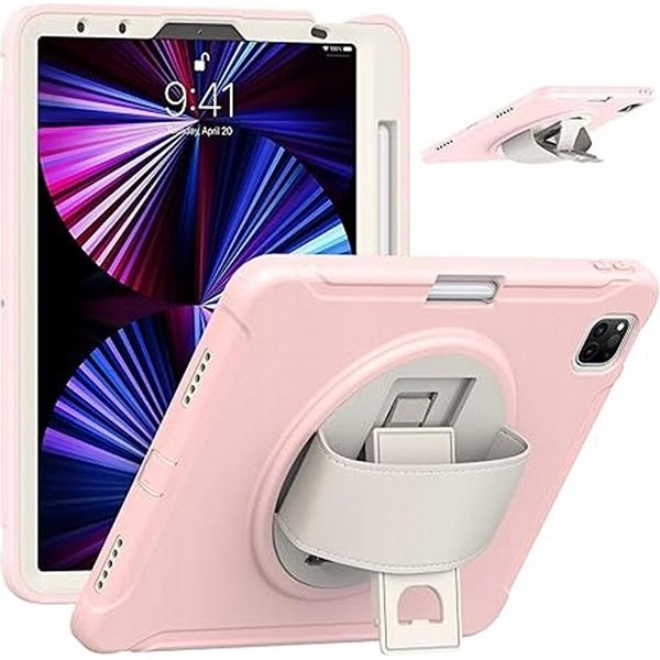 Custodia Per Ipad Air 5/Air 4/Pro 11 Con Supporto Girevole E Penna Stilo Space Pink-image