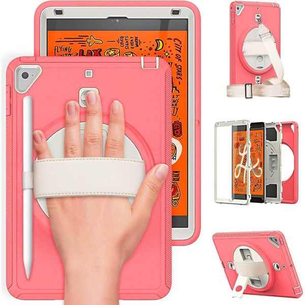 Custodia Per Ipad Mini 4/5 7,9" Con Supporto E Tracolla Rosa"-image