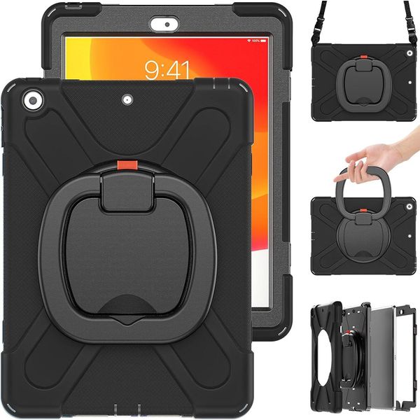 Custodia Per Ipad Pro 12,9" Con Supporto E Tracolla Nera"-image